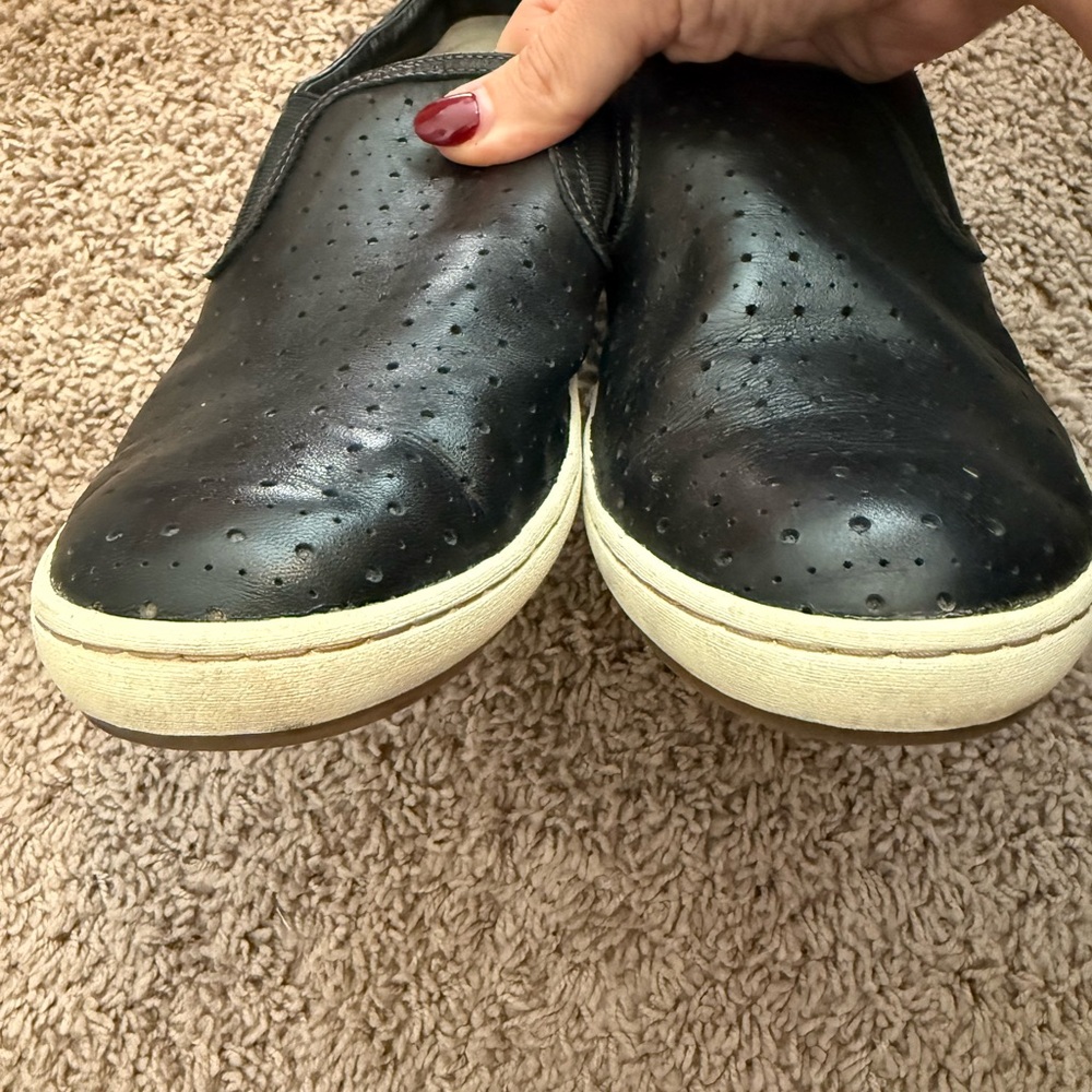 Taos Footwear Black Perforated Flats
